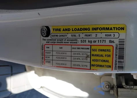 2007 Ford Explorer Sport Trac Limited из США, поврежденный, VIN 1FMEU33K47UA08402